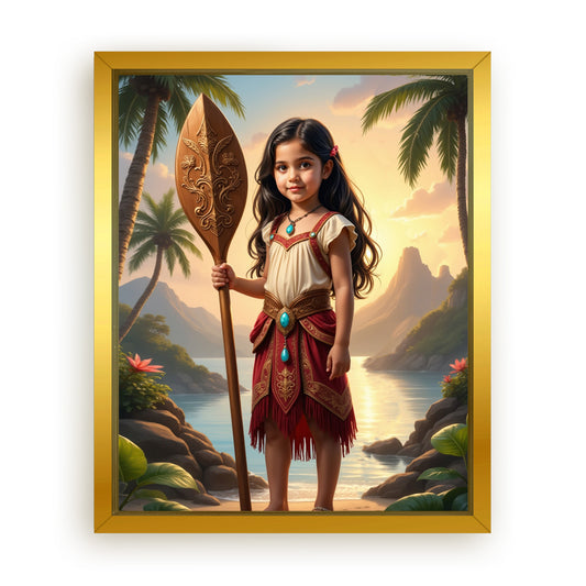 Save 33% When You Add A Frame To Your 10x08 'The Island Princess II' Canvas Now