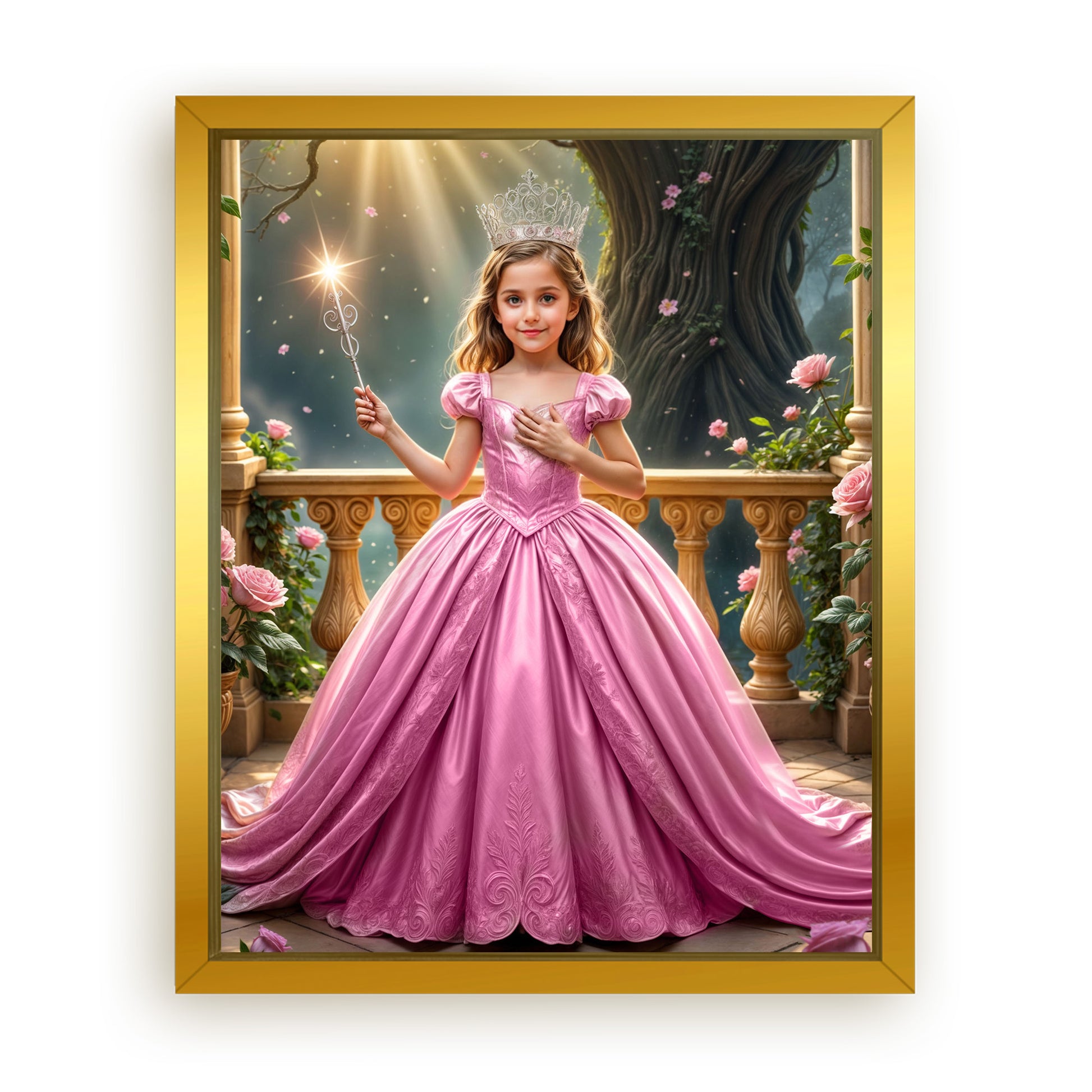 Make Your 10x08 Inches 'The Good Witch of Light II' Canvas Even More Special, Add a Beautiful Premium Frame & Make It Truly Gift-Ready!