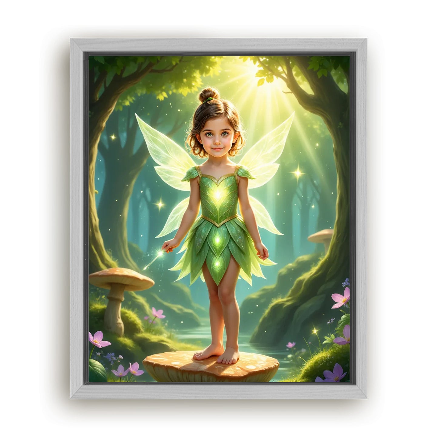 Save 33% When You Add A Frame To Your 10x08 'The Forest Fairy' Canvas Now