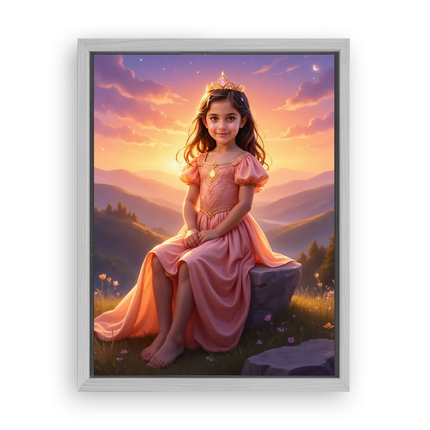 Save 33% When You Add A Frame To Your 18x24 'The Princess Glow' Canvas Now