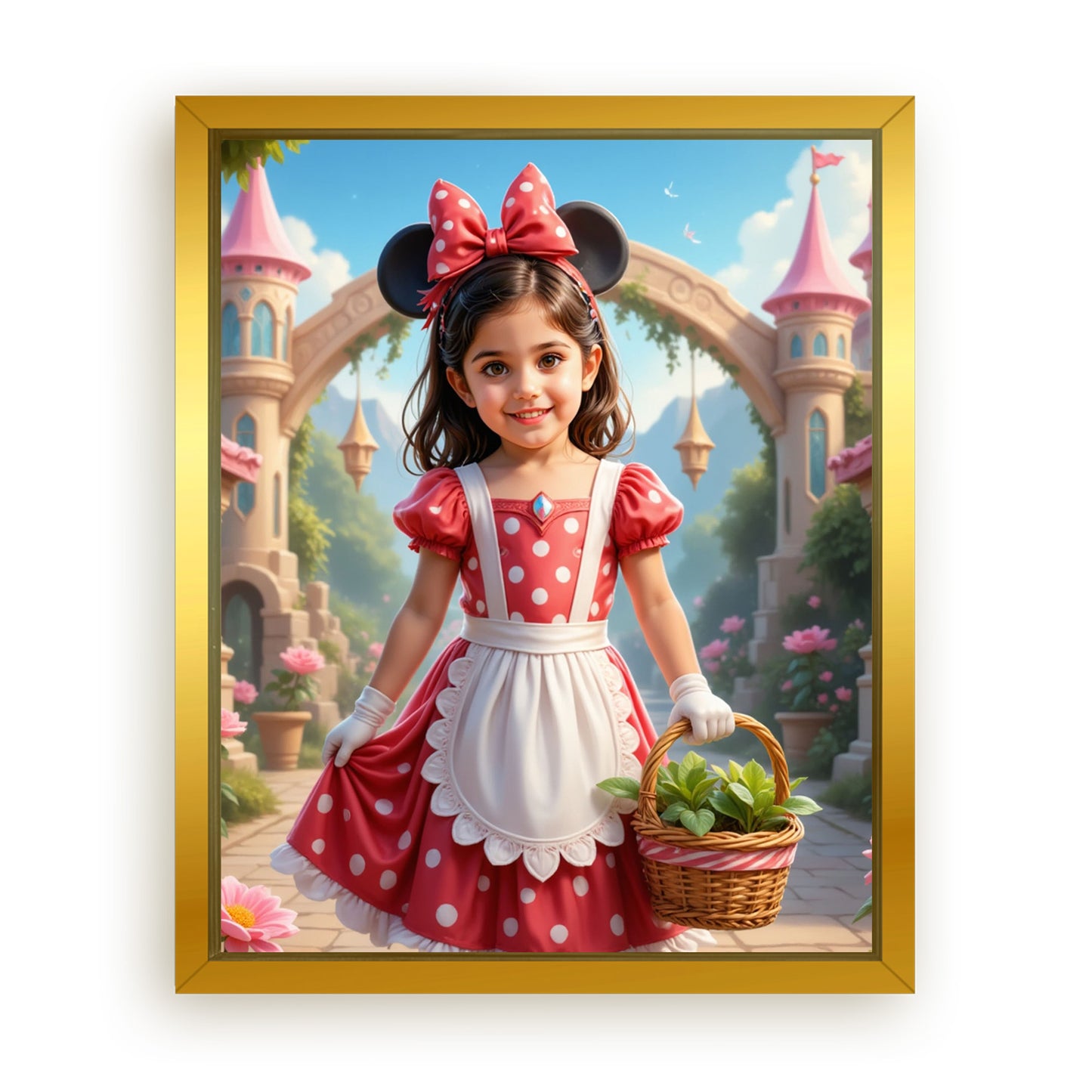 Make Your 10x08 Inches 'The Merry Minnie' Canvas Even More Special, Add a Beautiful Premium Frame & Make It Truly Gift-Ready!