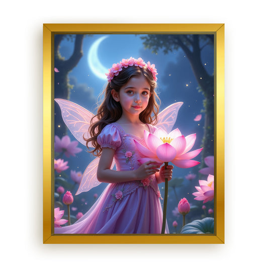 Save 33% When You Add A Frame To Your 10x08 'The Fairy Bloom' Canvas Now