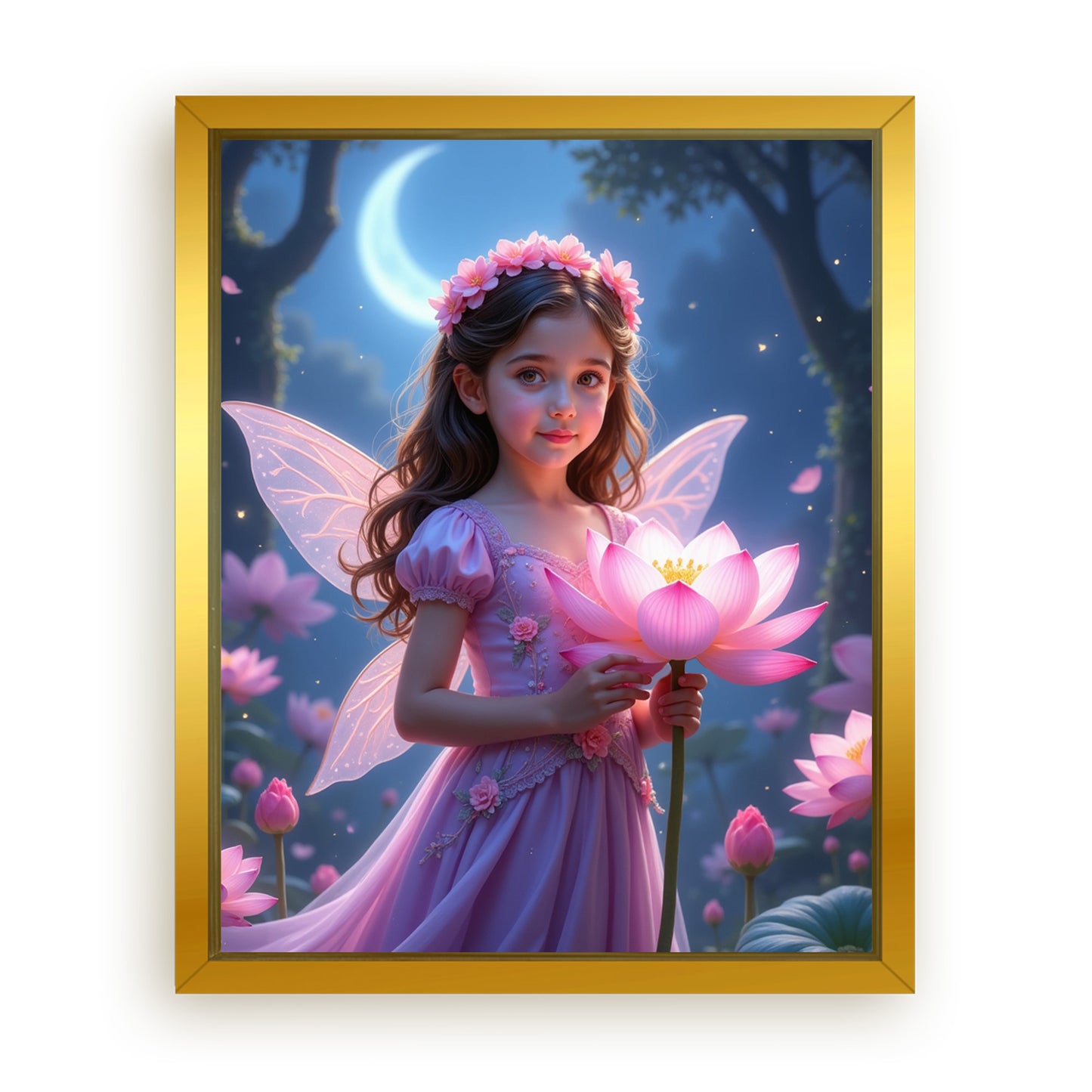 Save 33% When You Add A Frame To Your 16x20 'The Fairy Bloom' Canvas Now