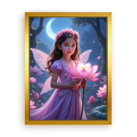 Save 33% When You Add A Frame To Your 18x24 'The Fairy Bloom' Canvas Now