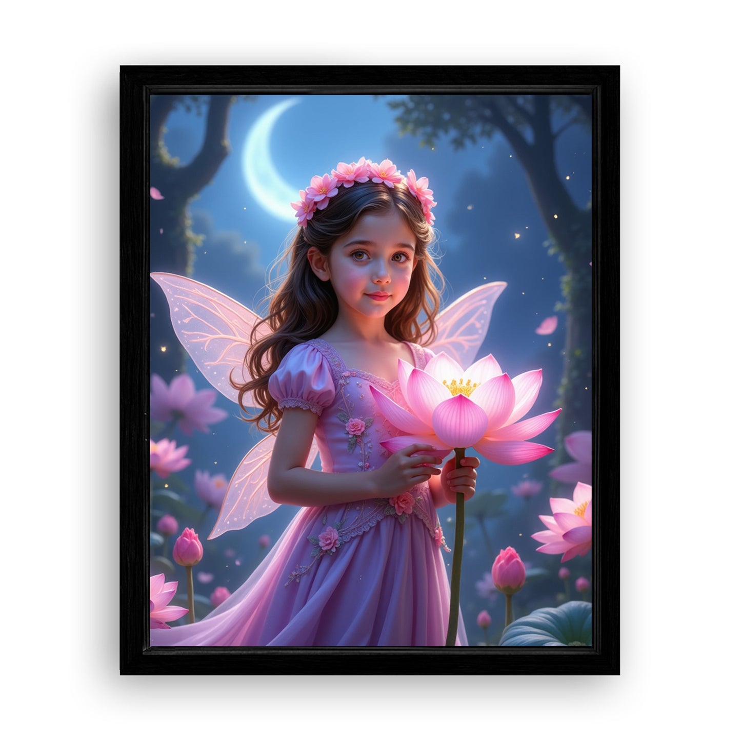 Save 33% When You Add A Frame To Your 10x08 'The Fairy Bloom' Canvas Now