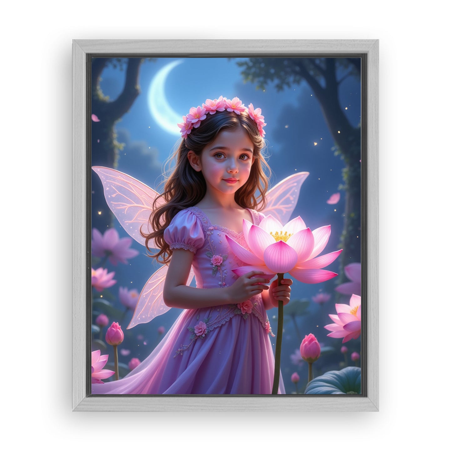 Save 33% When You Add A Frame To Your 10x08 'The Fairy Bloom' Canvas Now