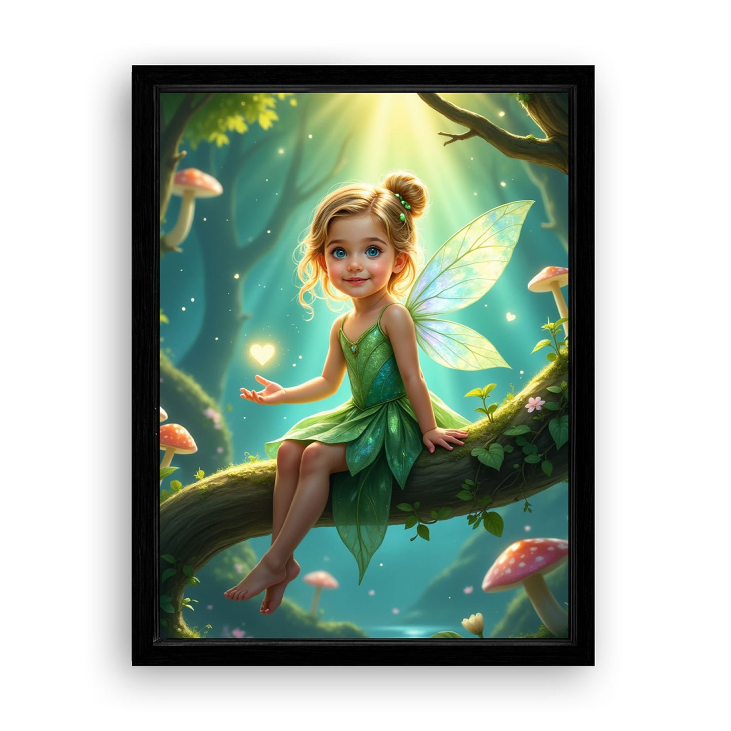 Save 33% When You Add A Frame To Your 12x16 'The Forest Charm' Canvas Now