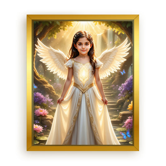 Save 33% When You Add A Frame To Your 16x20 'The Angelic Glow' Canvas Now