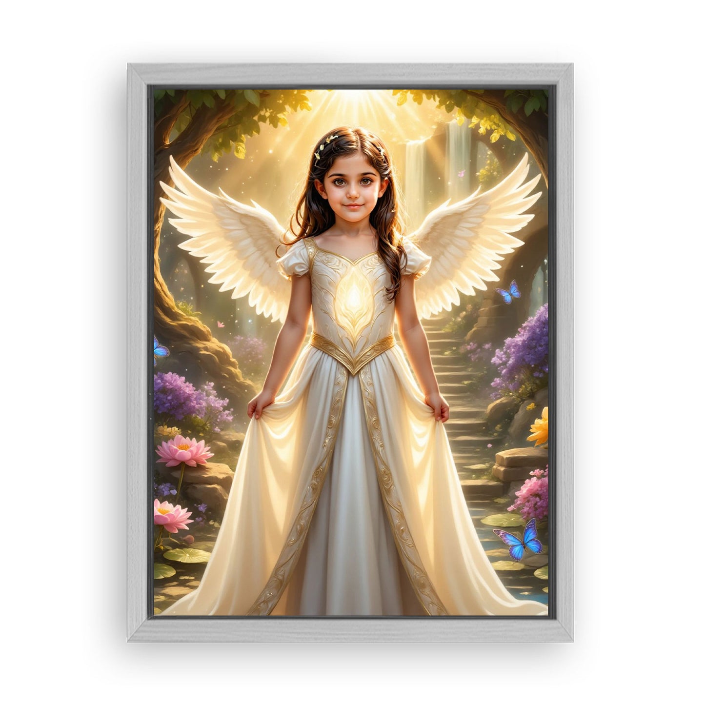 Save 33% When You Add A Frame To Your 18x24 'The Angelic Glow' Canvas Now