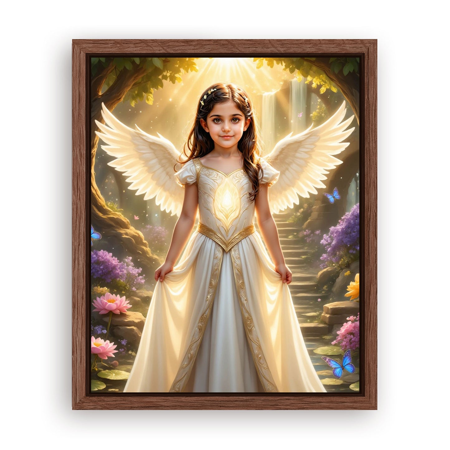 Save 33% When You Add A Frame To Your 10x08 'The Angelic Glow' Canvas Now