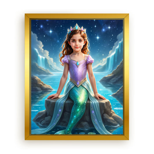 Save 33% When You Add A Frame To Your 10x08 'The Sea Sparkle' Canvas Now