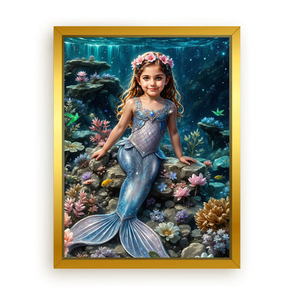 Save 33% When You Add A Frame To Your 12x16 'The Coral Princess' Canvas Now