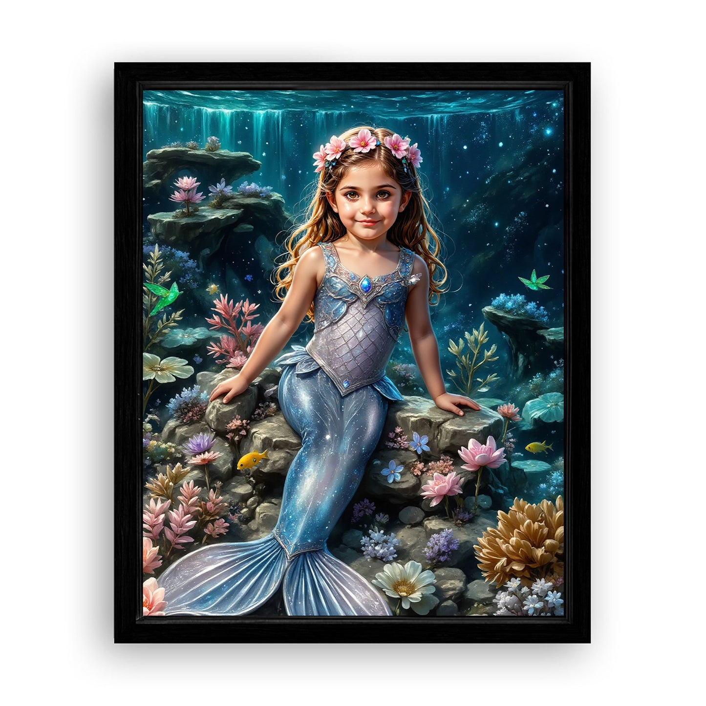 Save 33% When You Add A Frame To Your 10x08 'The Coral Princess' Canvas Now