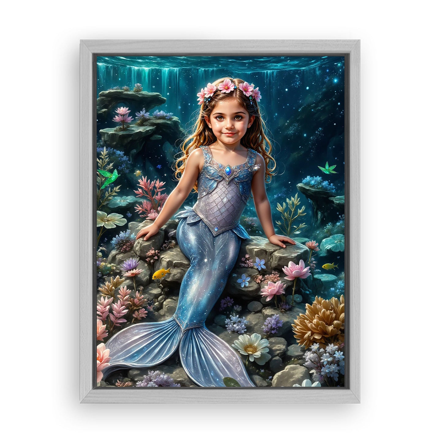 Save 33% When You Add A Frame To Your 12x16 'The Coral Princess' Canvas Now