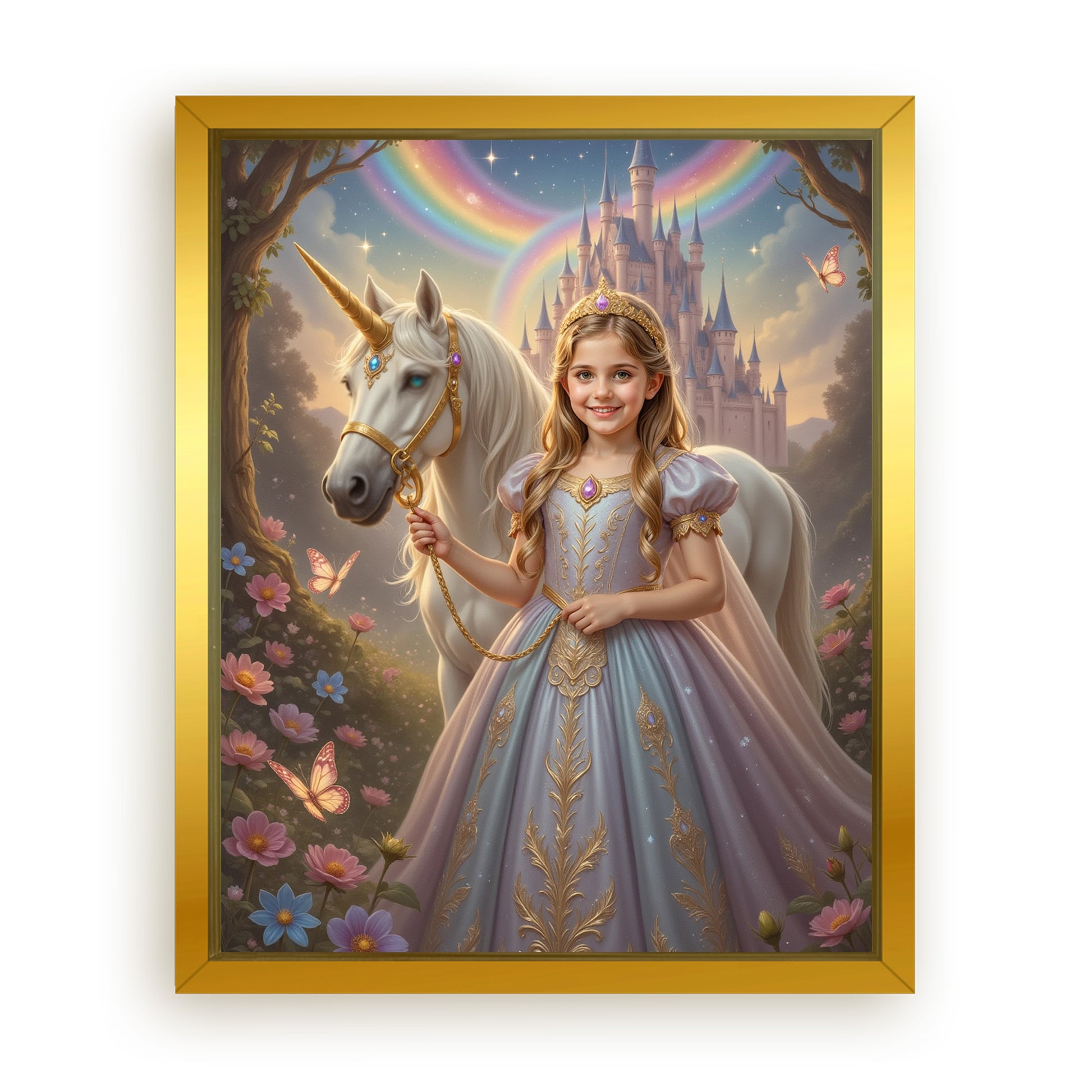 Save 33% When You Add A Frame To Your 10x08 'The Princess of the Magic Woods' Canvas Now