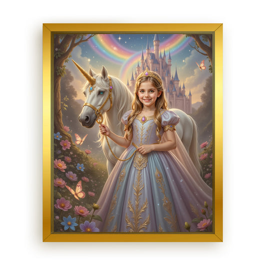 Save 33% When You Add A Frame To Your 16x20 'The Princess of the Magic Woods' Canvas Now