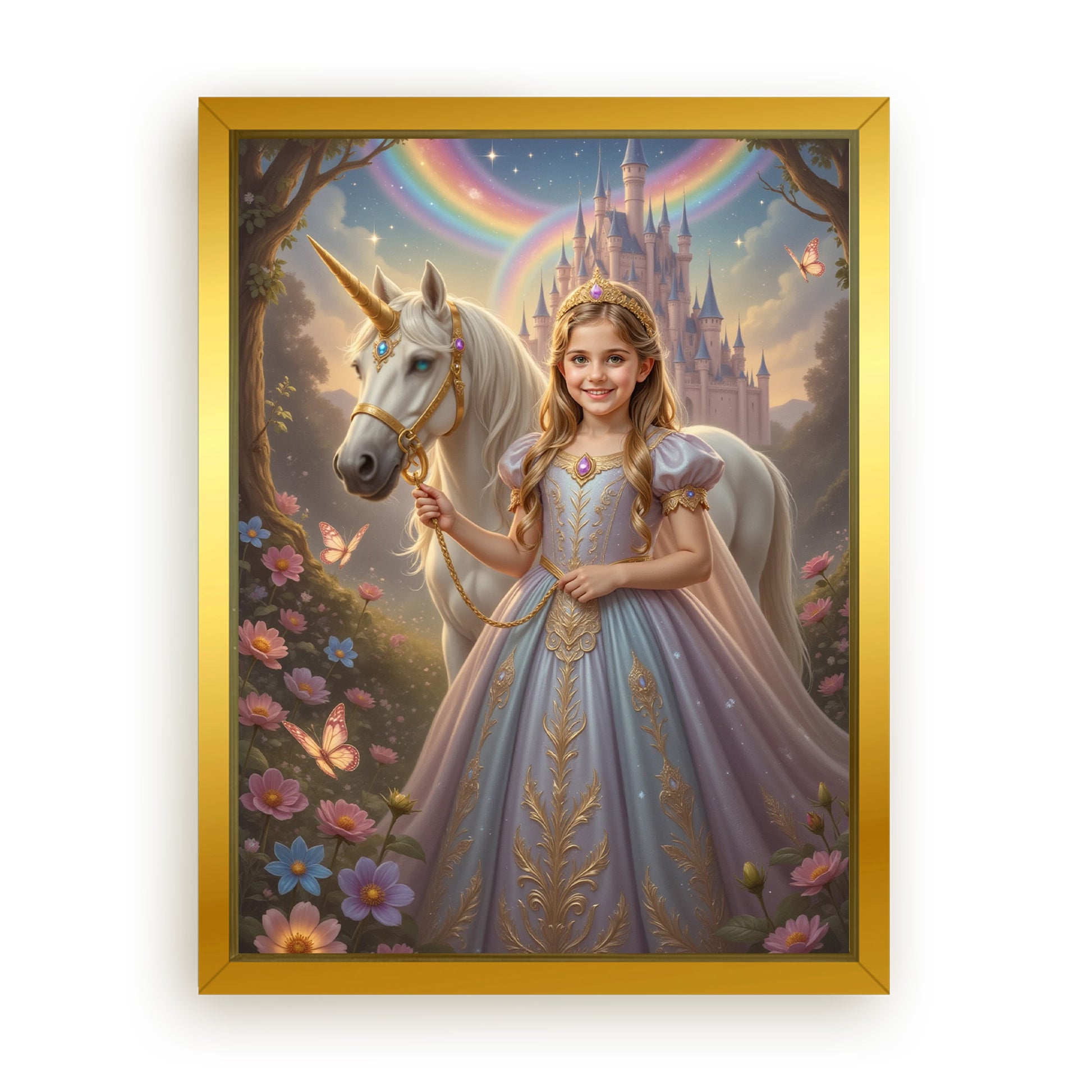 Save 33% When You Add A Frame To Your 12x16 'The Princess of the Magic Woods' Canvas Now