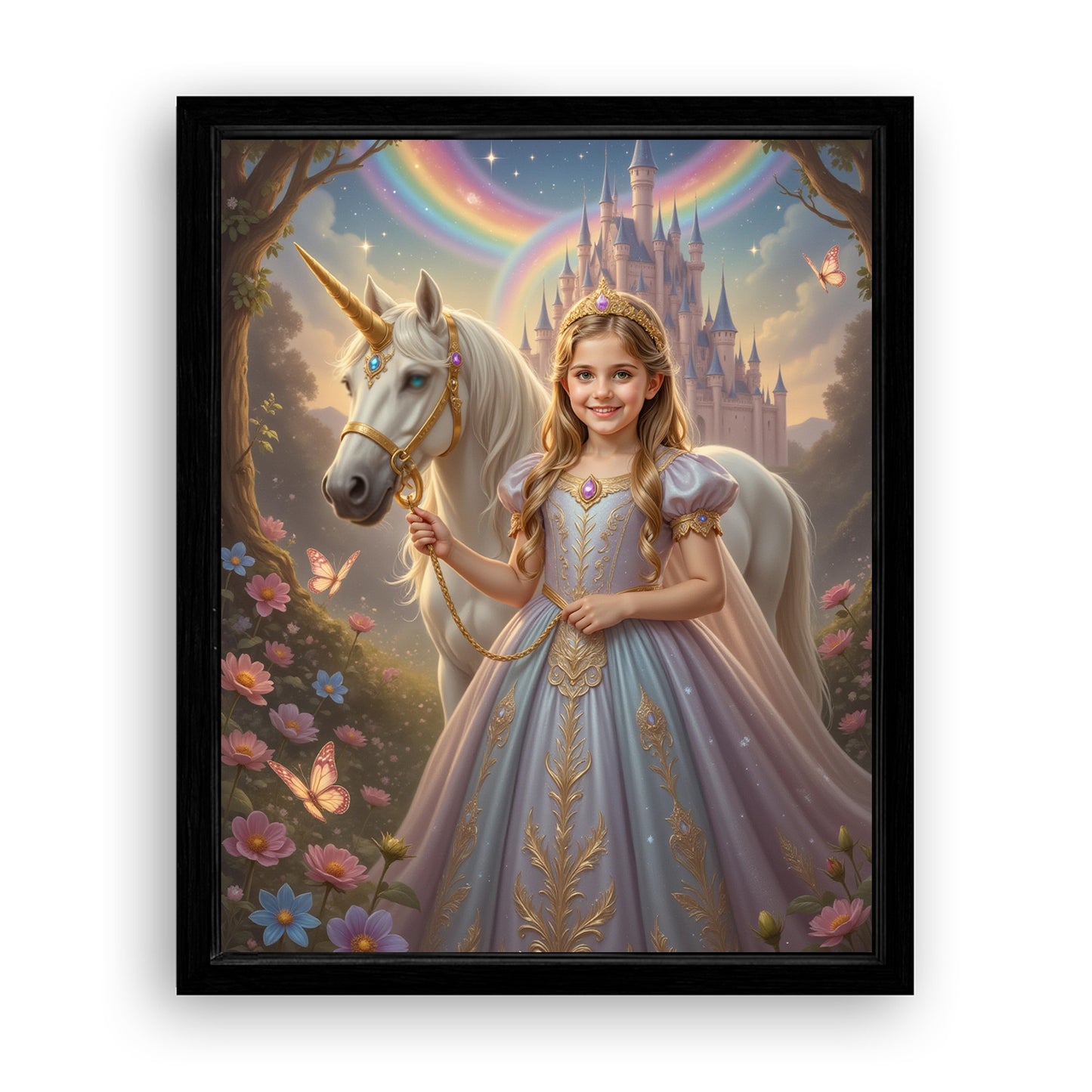 Save 33% When You Add A Frame To Your 10x08 'The Princess of the Magic Woods' Canvas Now