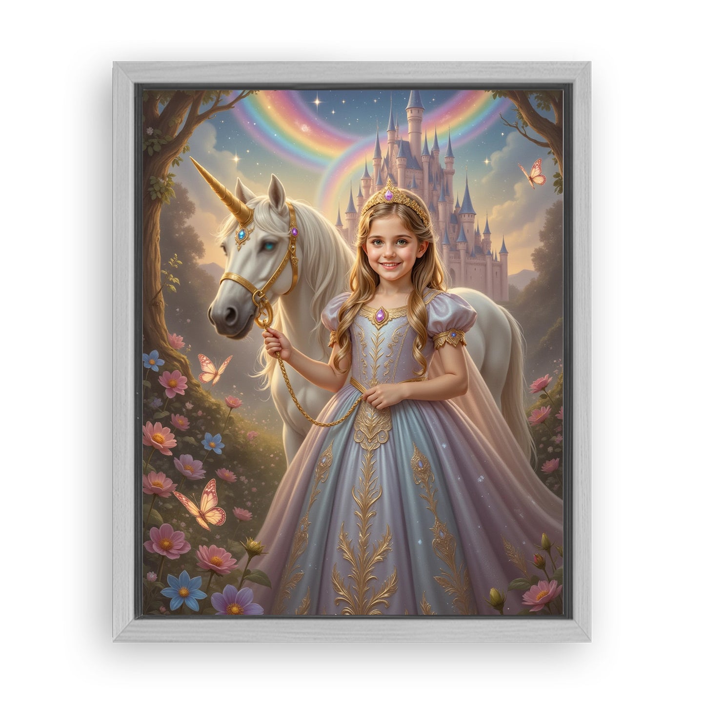 Save 33% When You Add A Frame To Your 16x20 'The Princess of the Magic Woods' Canvas Now