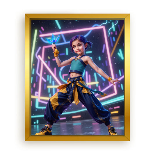 Save 33% When You Add A Frame To Your 16x20 'K-pop Aqua Hex' Canvas Now