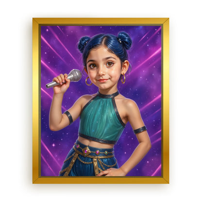 Save 33% When You Add A Frame To Your 16x20 'K-Pop Queen The Starwave' Canvas Now