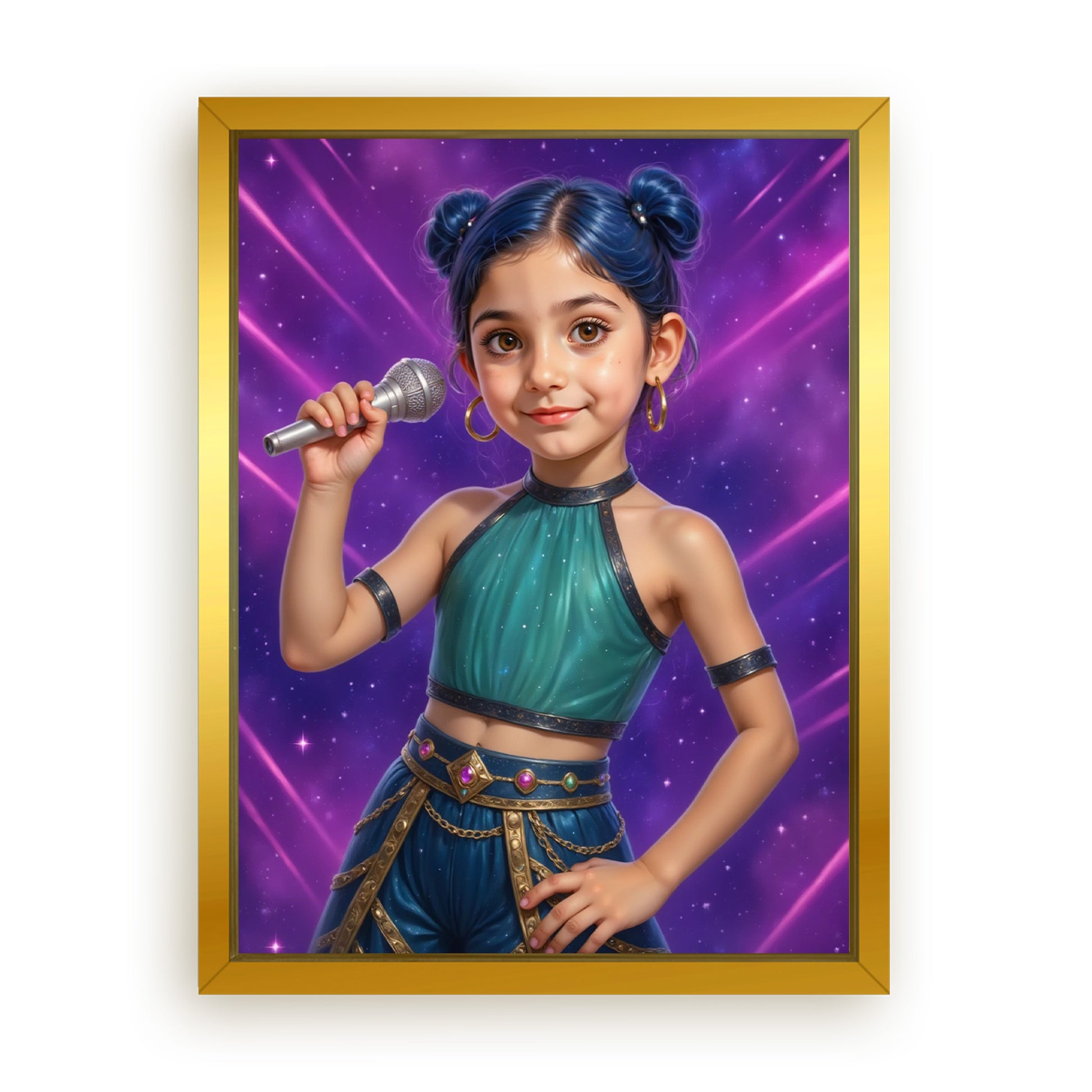 Save 33% When You Add A Frame To Your 18x24 'K-Pop Queen The Starwave' Canvas Now