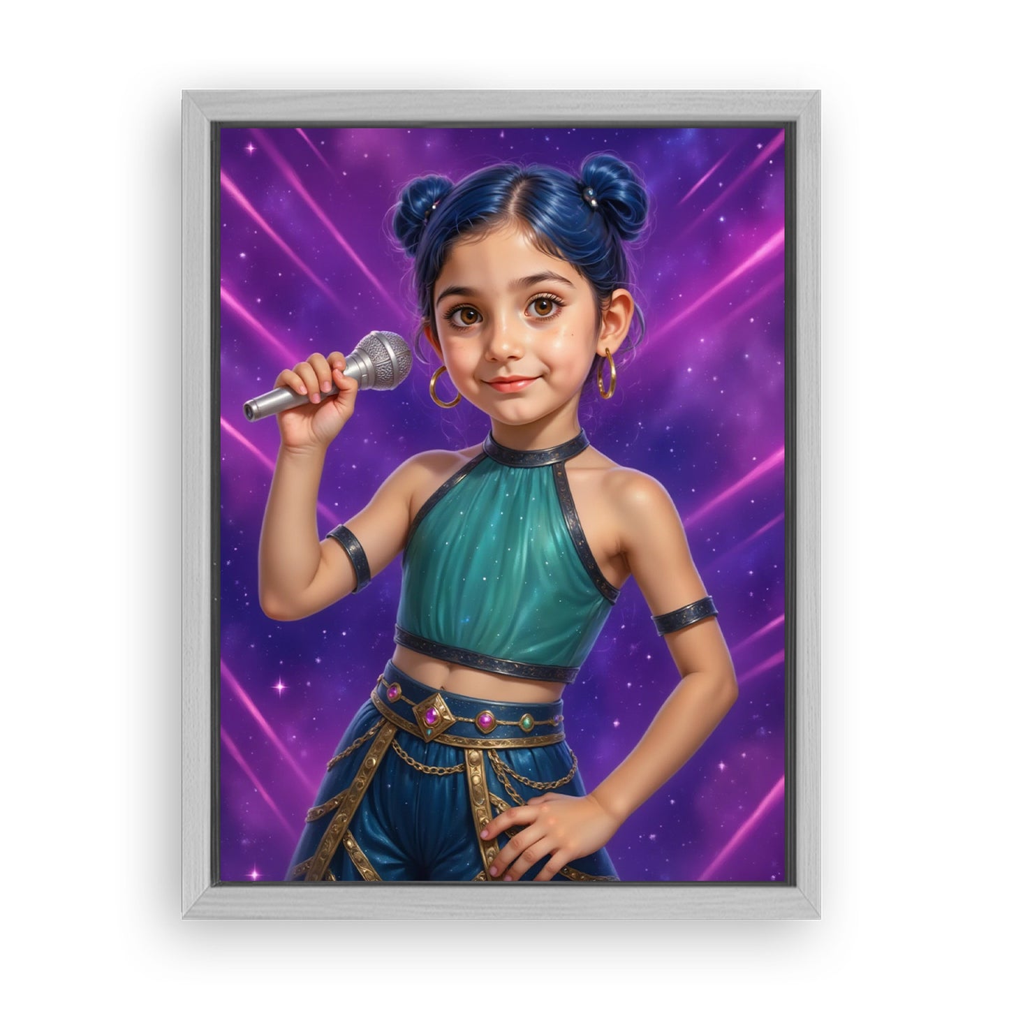 Save 33% When You Add A Frame To Your 18x24 'K-Pop Queen The Starwave' Canvas Now