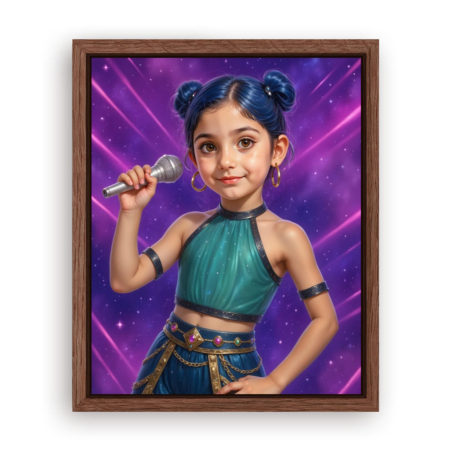 Save 33% When You Add A Frame To Your 16x20 'K-Pop Queen The Starwave' Canvas Now