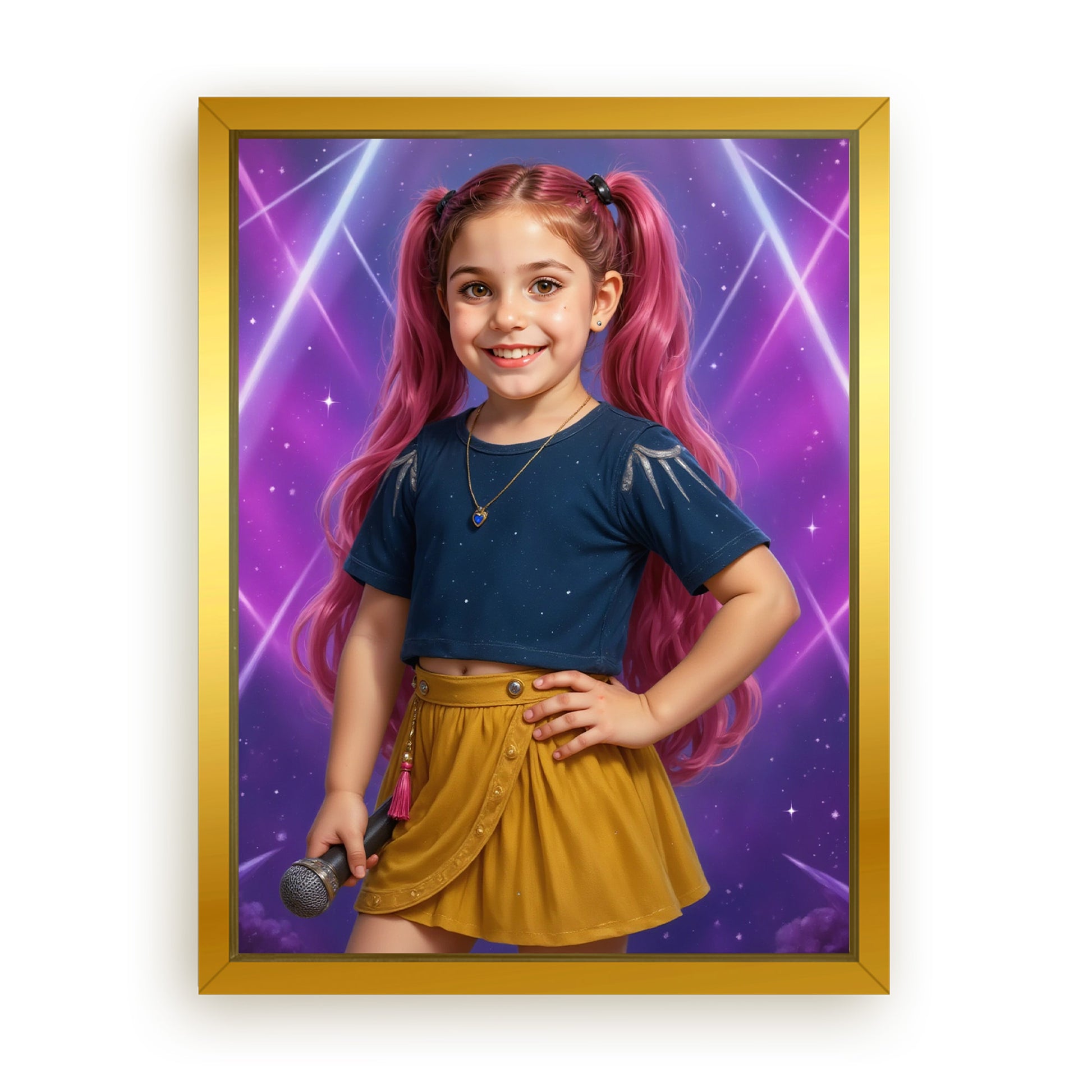 Save 33% When You Add A Frame To Your 18x24 'K-Pop Queen The Pink Comet' Canvas Now