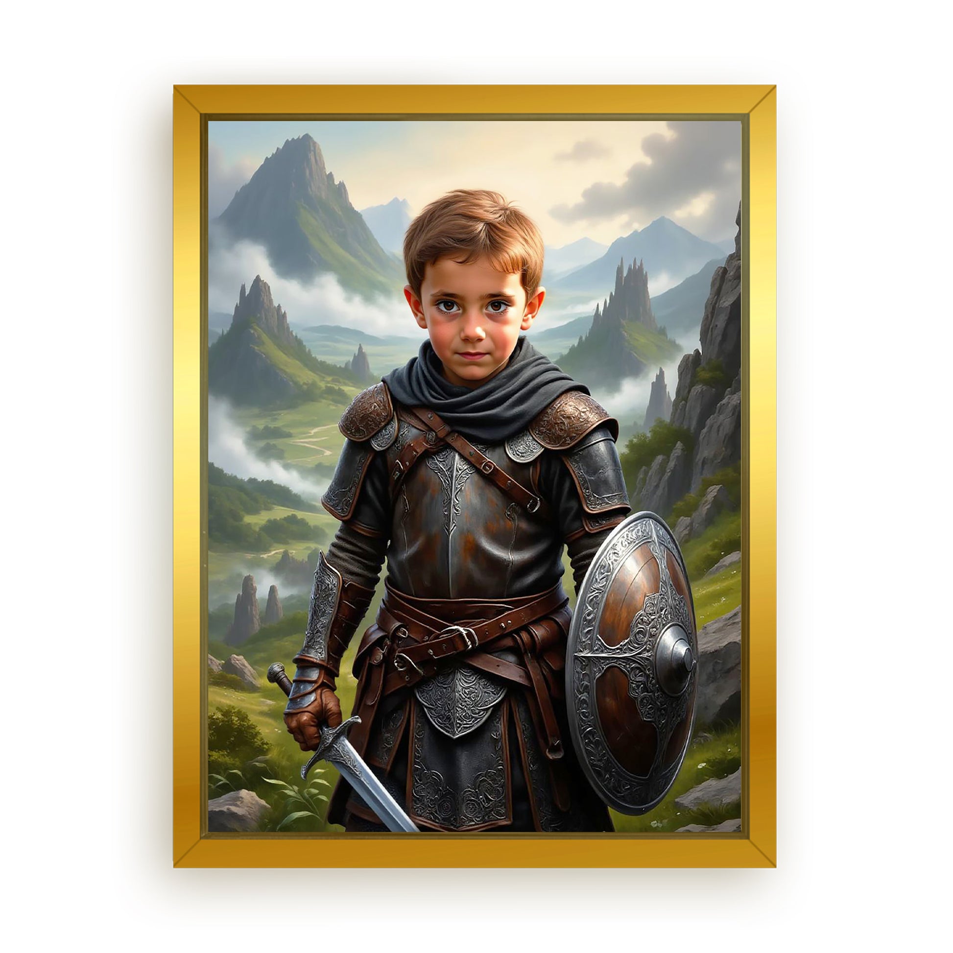 Make Your 18x24 Inches 'The Celtic Chieftain' Canvas Even More Special, Add a Beautiful Premium Frame & Make It Truly Gift-Ready!