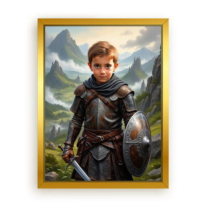 Make Your 18x24 Inches 'The Celtic Chieftain' Canvas Even More Special, Add a Beautiful Premium Frame & Make It Truly Gift-Ready!