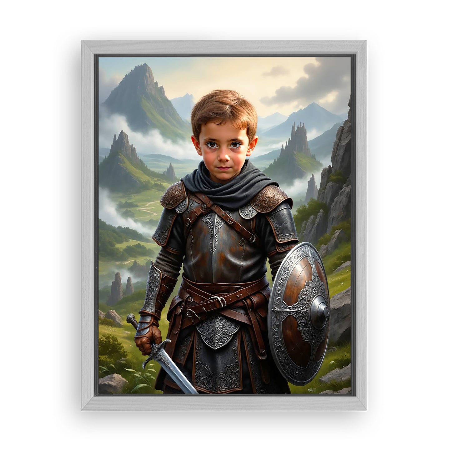 Make Your 18x24 Inches 'The Celtic Chieftain' Canvas Even More Special, Add a Beautiful Premium Frame & Make It Truly Gift-Ready!