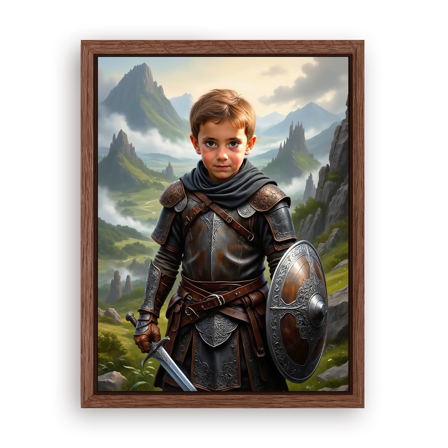 Make Your 18x24 Inches 'The Celtic Chieftain' Canvas Even More Special, Add a Beautiful Premium Frame & Make It Truly Gift-Ready!