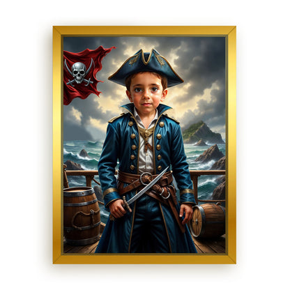 Make Your 18x24 Inches 'The Daring Pirate Captain' Canvas Even More Special, Add a Beautiful Premium Frame & Make It Truly Gift-Ready!