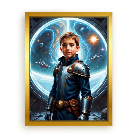 Make Your 18x24 Inches 'The Galactic Admiral' Canvas Even More Special, Add a Beautiful Premium Frame & Make It Truly Gift-Ready!