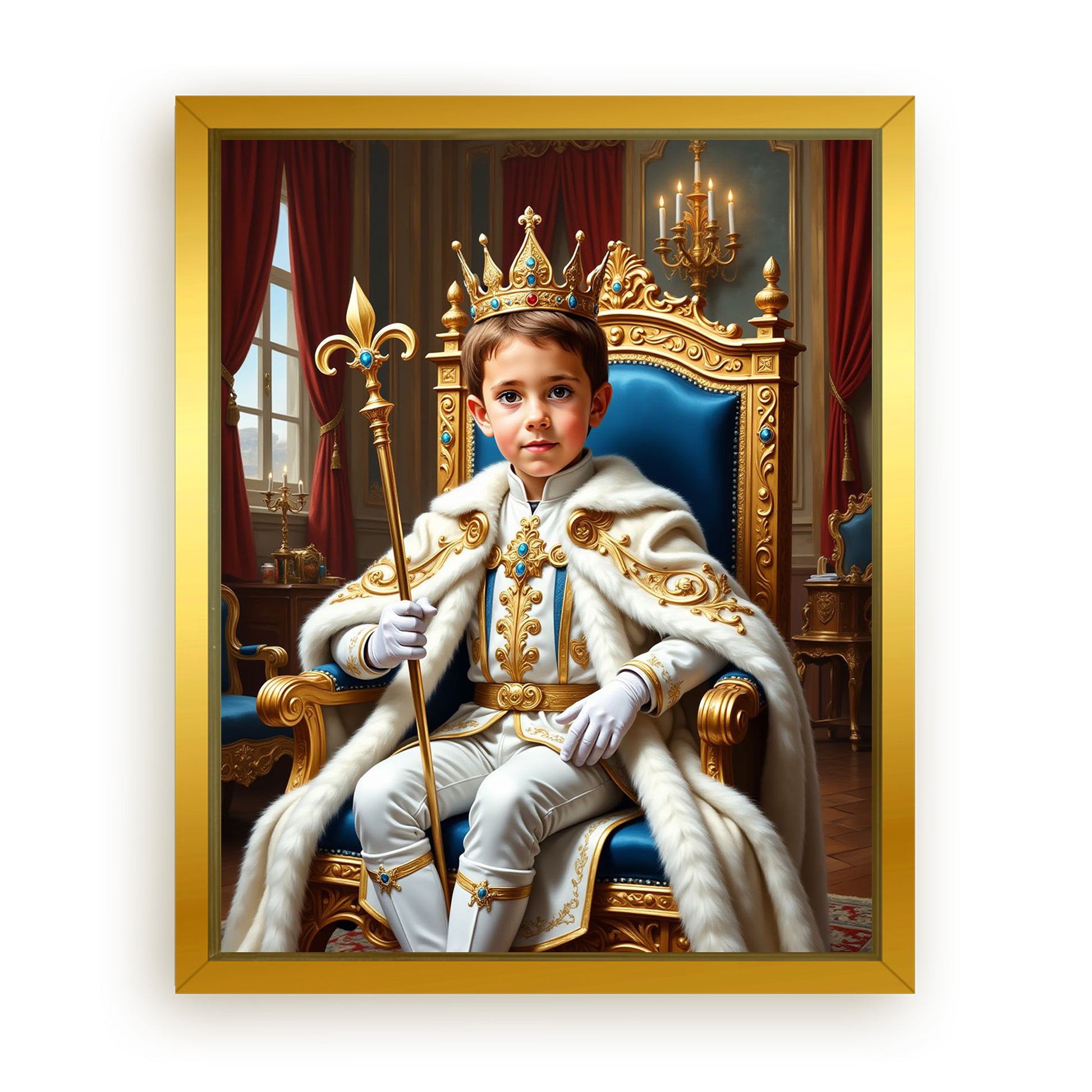 Save 33% When You Add A Frame To Your 10x08 'The Young Prince' Canvas Now