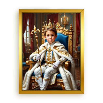 Save 33% When You Add A Frame To Your 18x24 'The Young Prince' Canvas Now