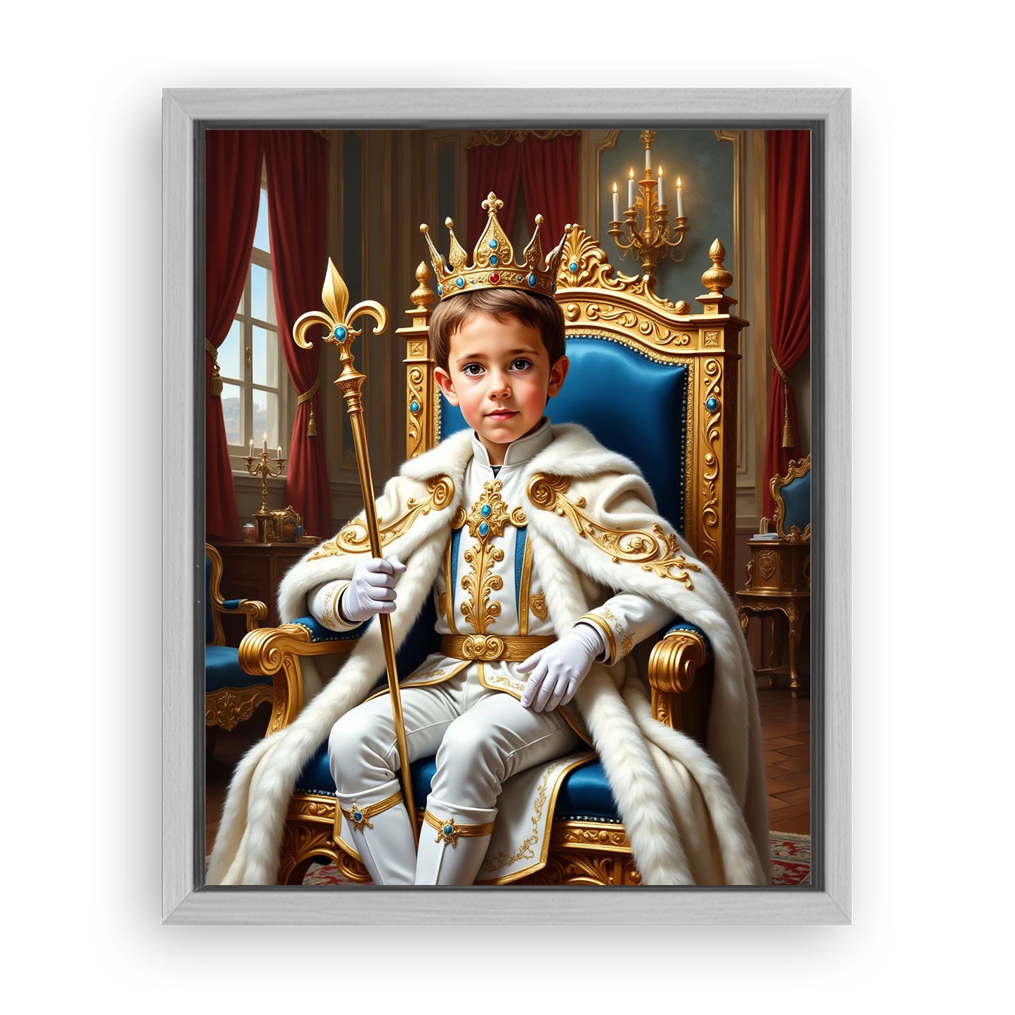 Save 33% When You Add A Frame To Your 10x08 'The Young Prince' Canvas Now