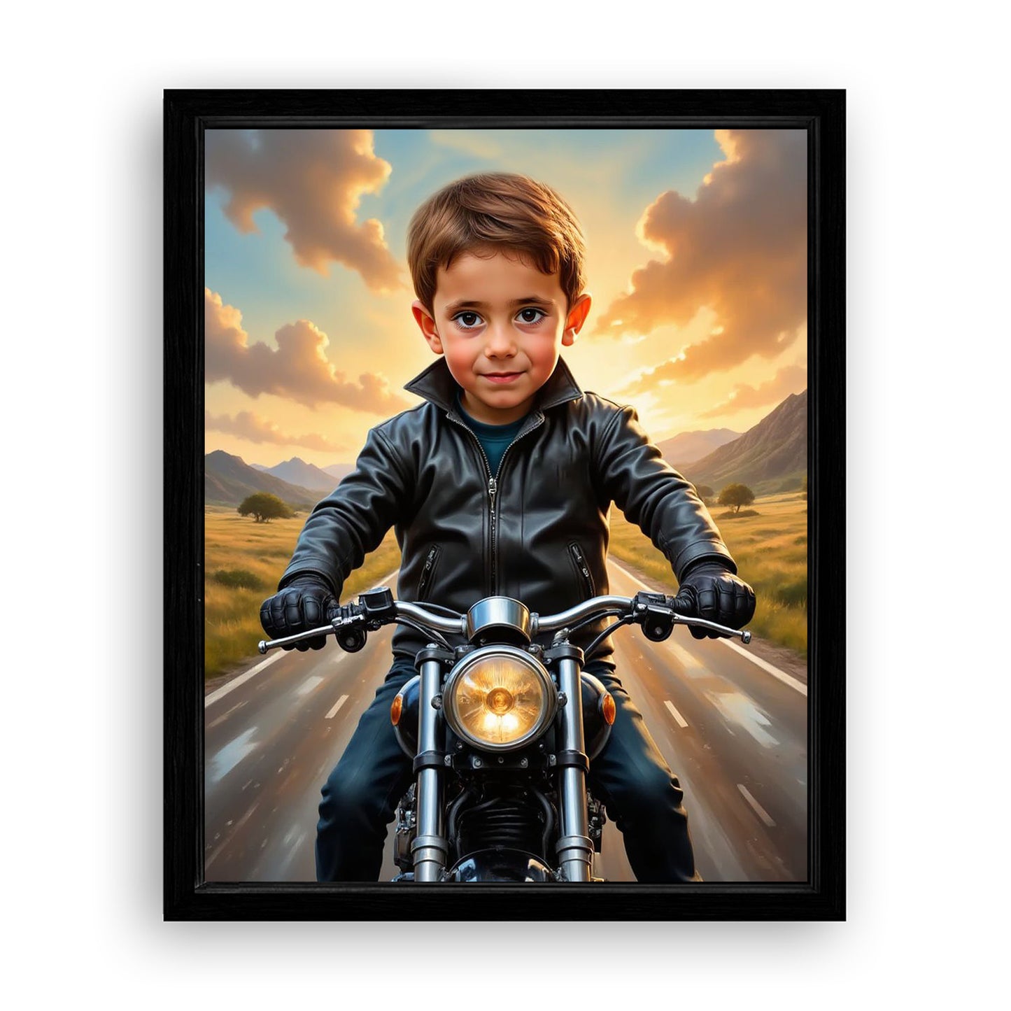 Save 33% When You Add A Frame To Your 16x20 'Biker' Canvas Now