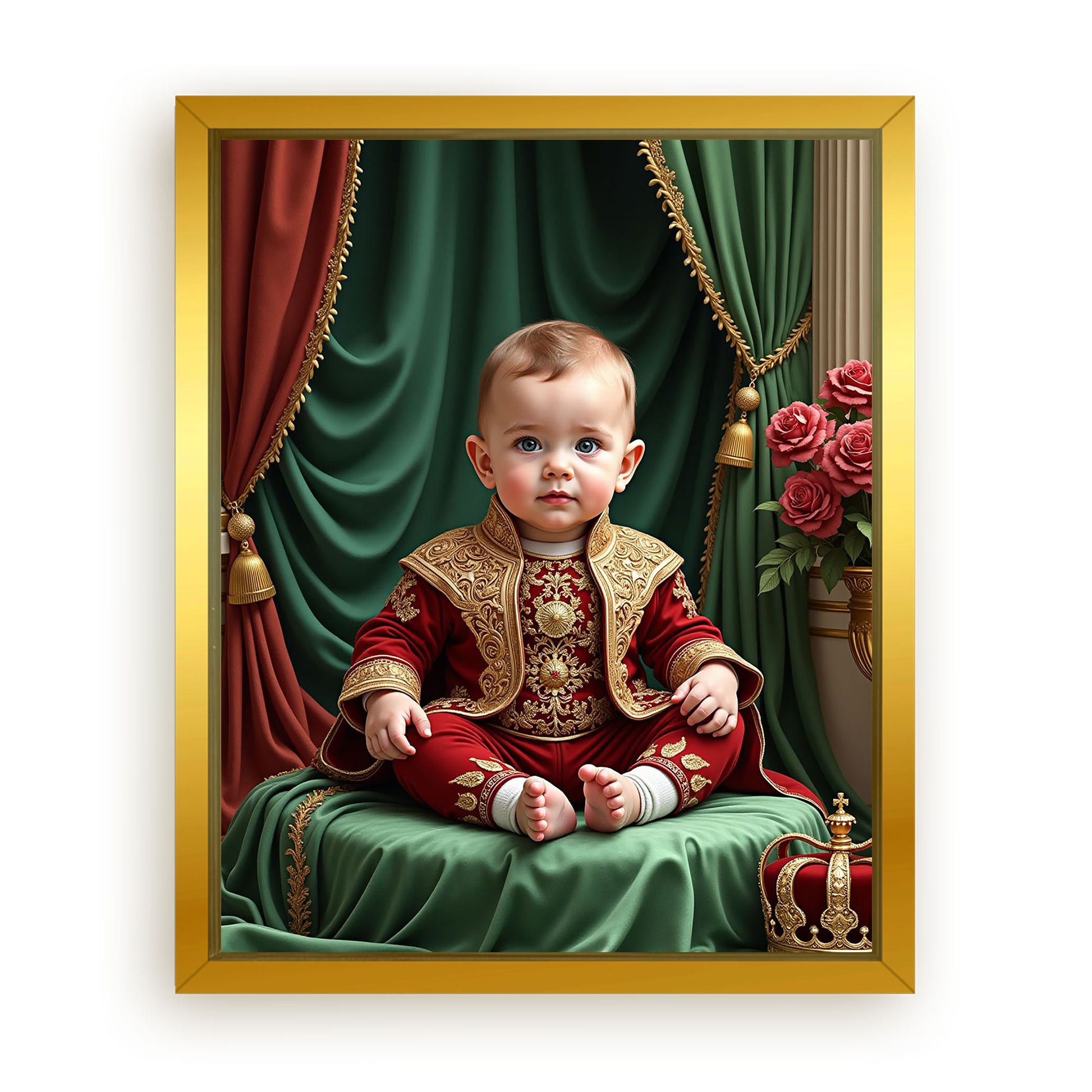Save 33% When You Add A Frame To Your 16x20 'The Royal Baby' Canvas Now