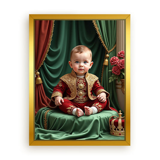 Save 33% When You Add A Frame To Your 12x16 'The Royal Baby' Canvas Now