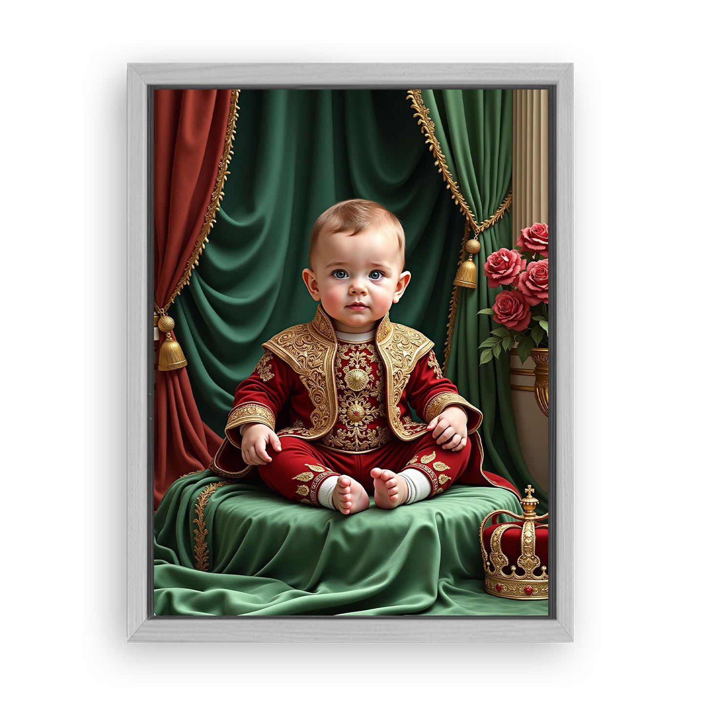 Save 33% When You Add A Frame To Your 18x24 'The Royal Baby' Canvas Now