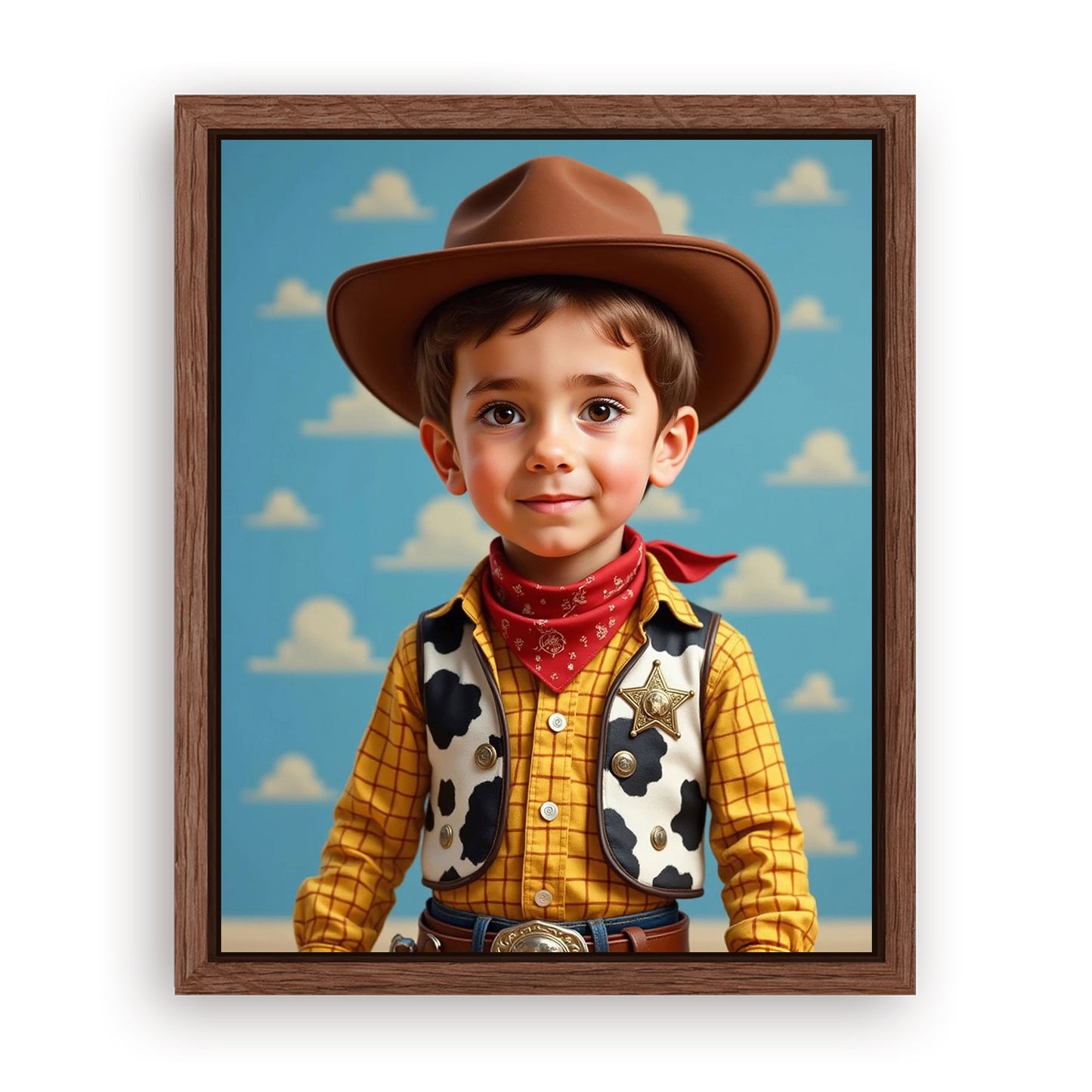 Save 33% When You Add A Frame To Your 16x20 'The Wild West Kid' Canvas Now