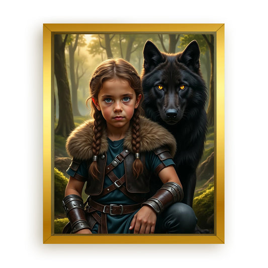 Save 33% When You Add A Frame To Your 10x08 'The Beast Brother' Canvas Now