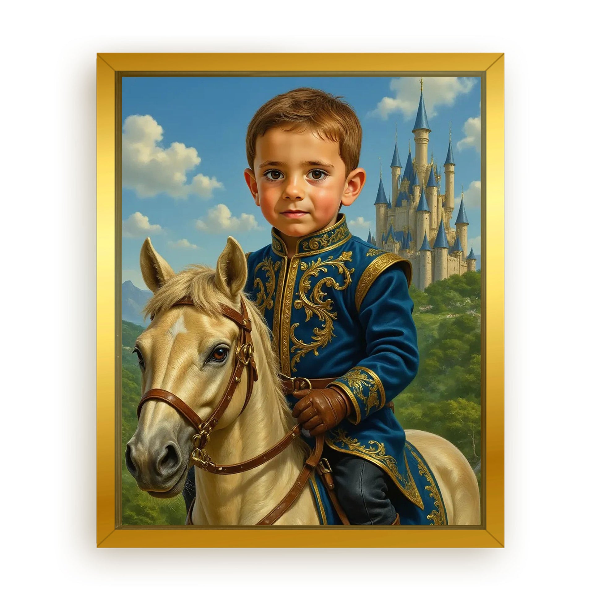 Save 33% When You Add A Frame To Your 10x08 'The Castle Prince' Canvas Now