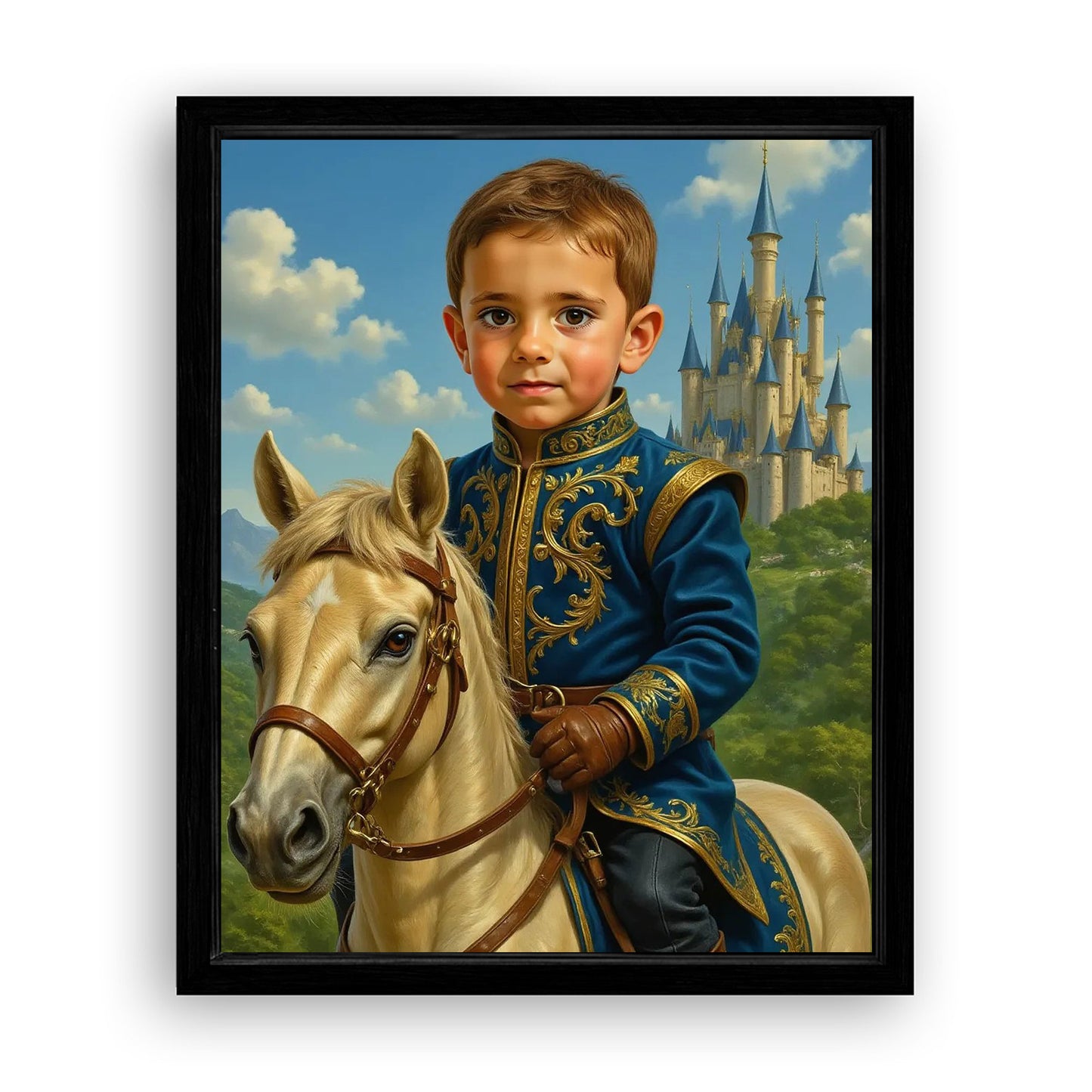 Save 33% When You Add A Frame To Your 10x08 'The Castle Prince' Canvas Now