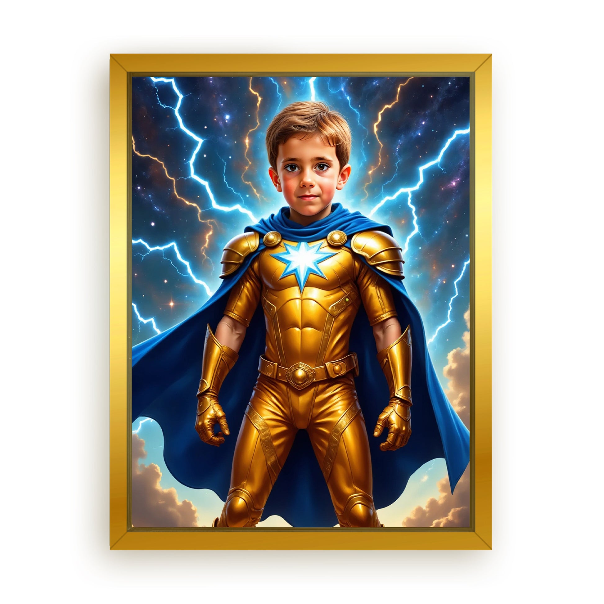 Make Your 12x16 Inches 'The Golden Comet' Canvas Even More Special, Add a Beautiful Premium Frame & Make It Truly Gift-Ready!