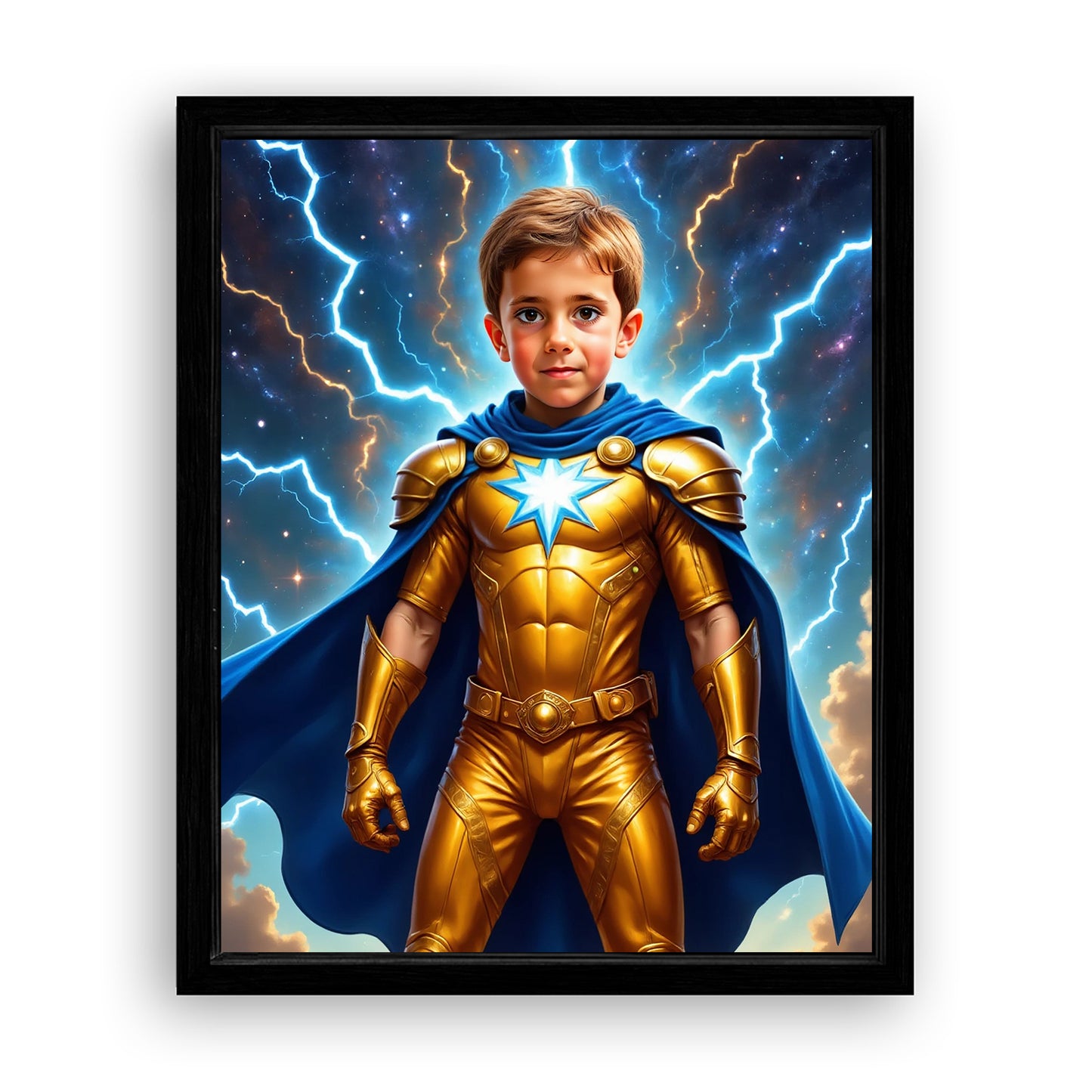 Make Your 16x20 Inches 'The Golden Comet' Canvas Even More Special, Add a Beautiful Premium Frame & Make It Truly Gift-Ready!