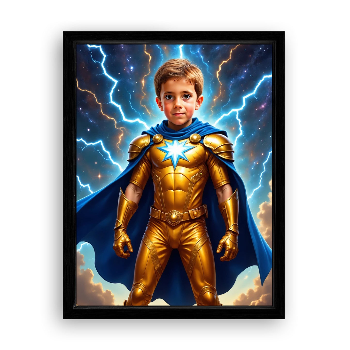 Make Your 12x16 Inches 'The Golden Comet' Canvas Even More Special, Add a Beautiful Premium Frame & Make It Truly Gift-Ready!