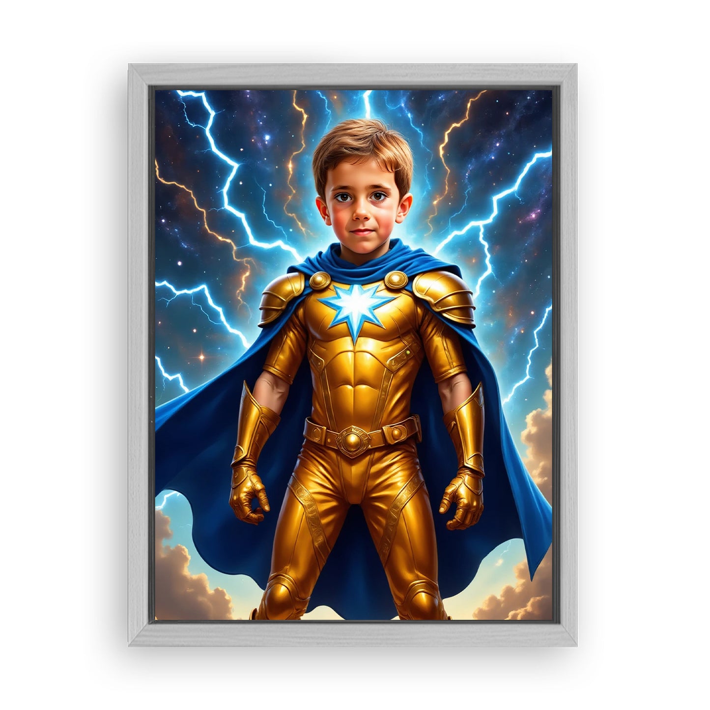 Make Your 18x24 Inches 'The Golden Comet' Canvas Even More Special, Add a Beautiful Premium Frame & Make It Truly Gift-Ready!